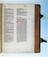 INCUNABULA  PETRUS LOMBARDUS. Sententiarum libri IV.  Circa 1476